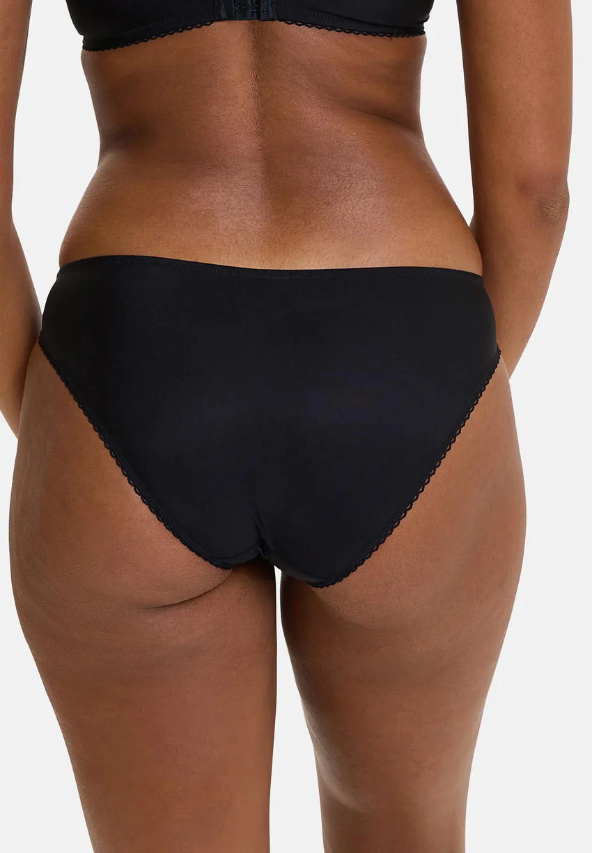 Slip Désiré Noir & Lurex Cuivré