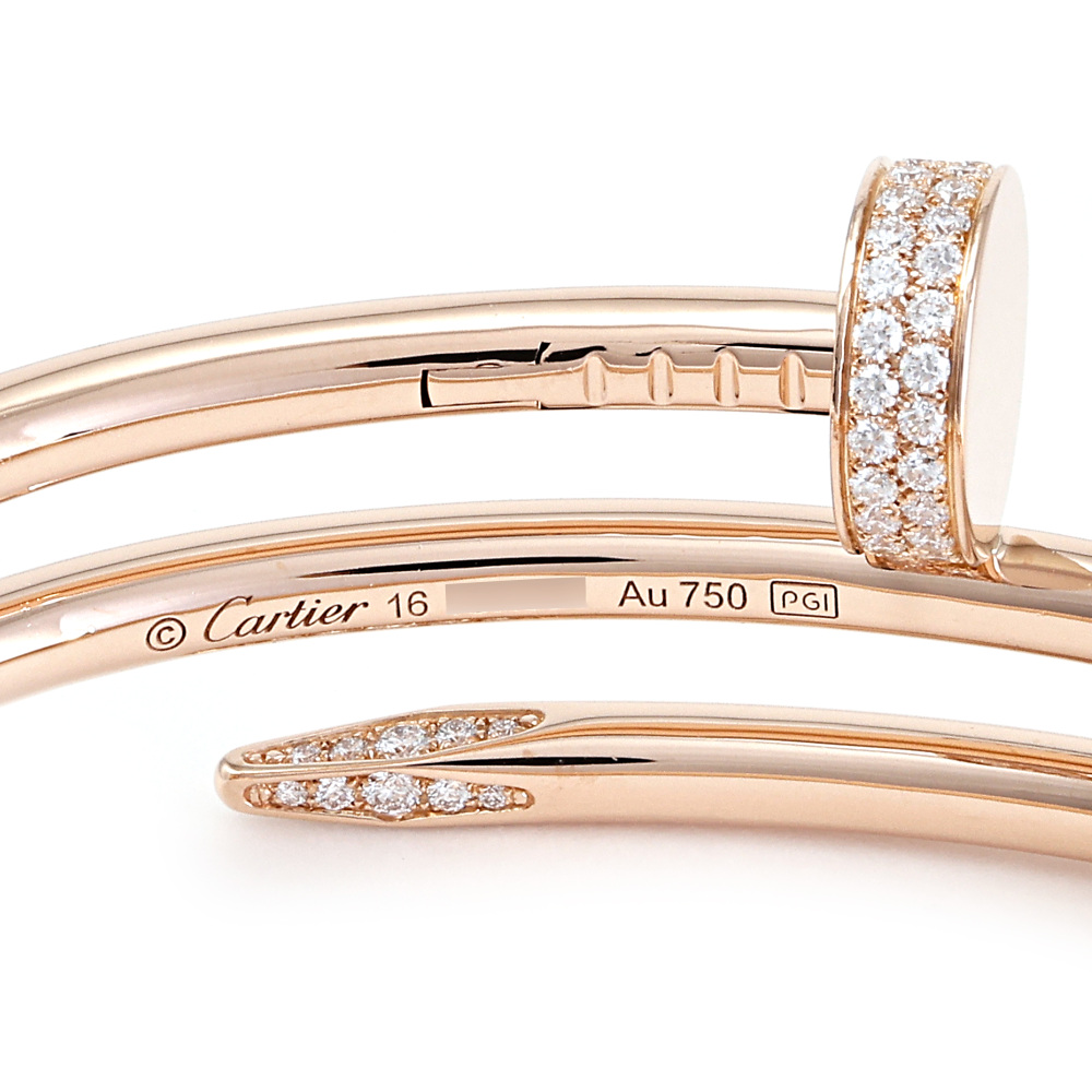 Cartier Juste un Clou Bracelet 18K Rose Gold Diamond N6708400