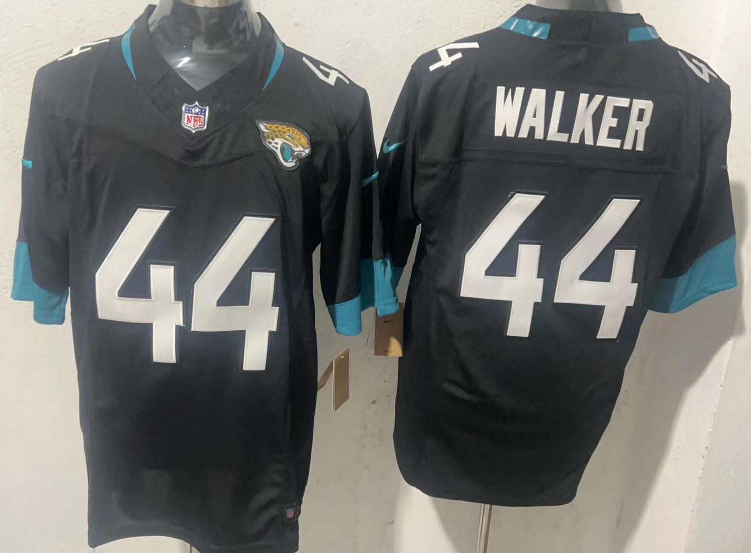 Men's Jacksonville Jaguars Travon Walker #44 Black Alternate Game Jersey