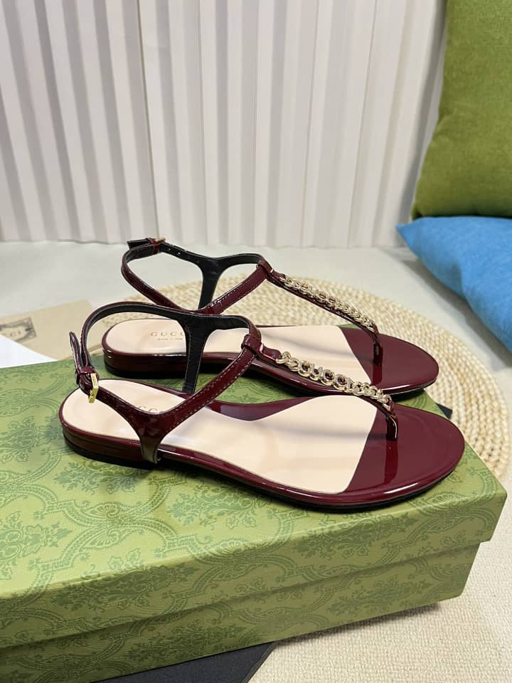 Gucci Signoria Thong Sandal Red ?782415 Bnc00 6207