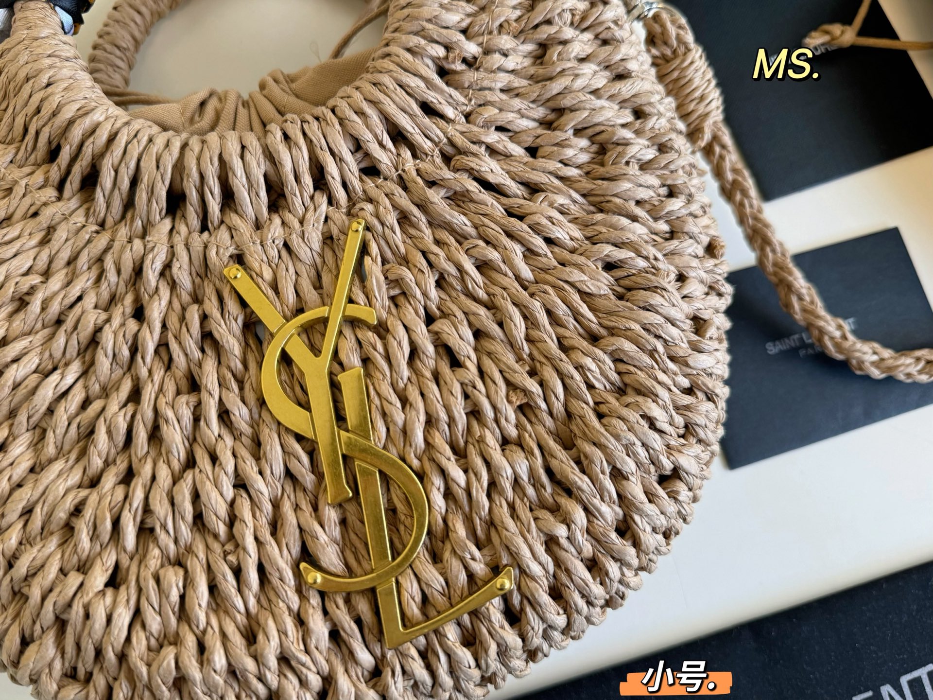 YSL new straw vegetable basket bag summer retro elegance high-end - cnluxepick