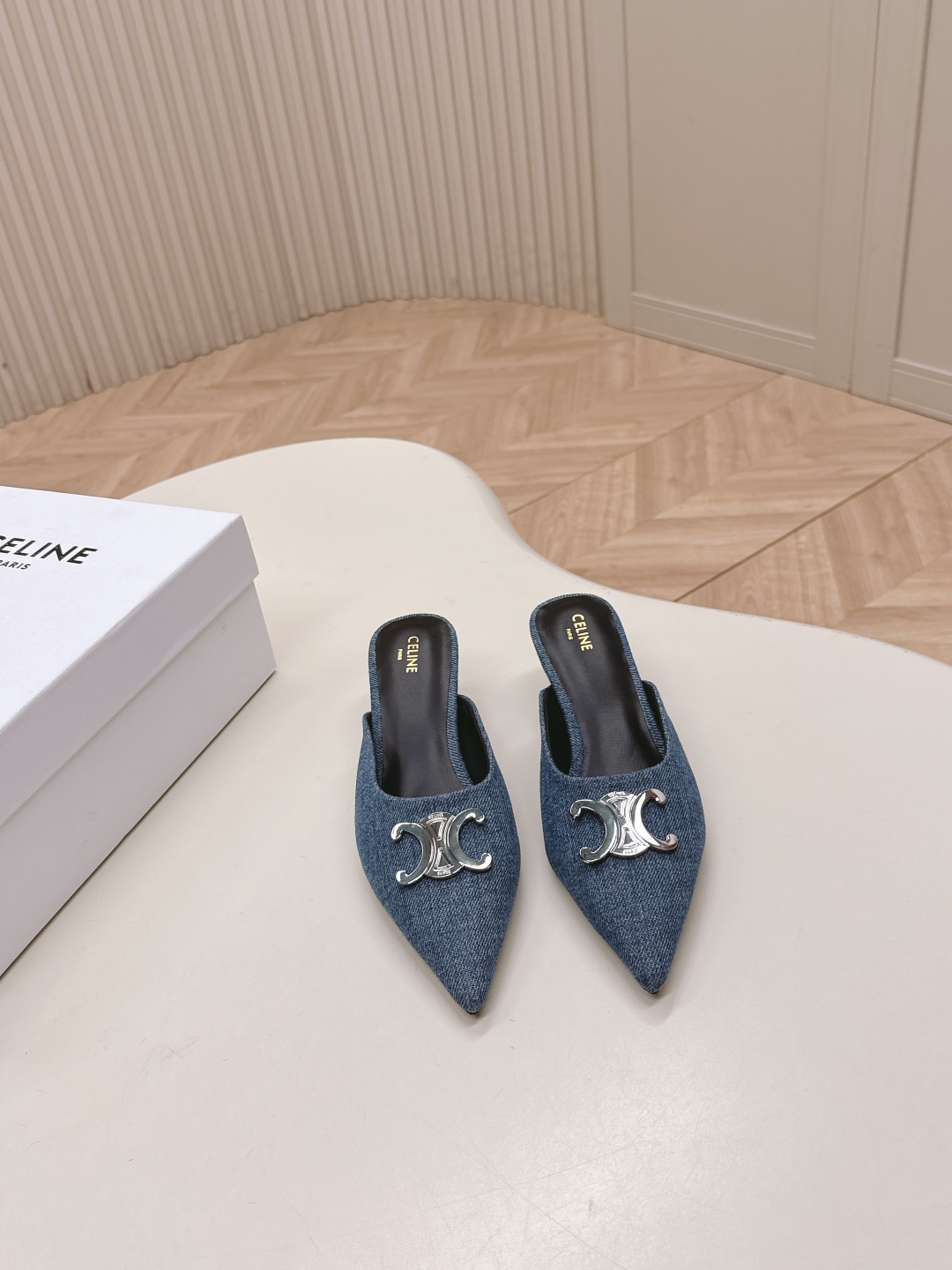 Celine's new Arc de Triomphe kitten-heel sandals - cnluxepick