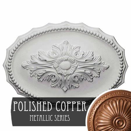 16 1/2x22OD x 1 1/2x22P Medea Ceiling Medallion (Fits Canopies Up to 5 1/2x22), Hand-Painted Pharaohs Gold