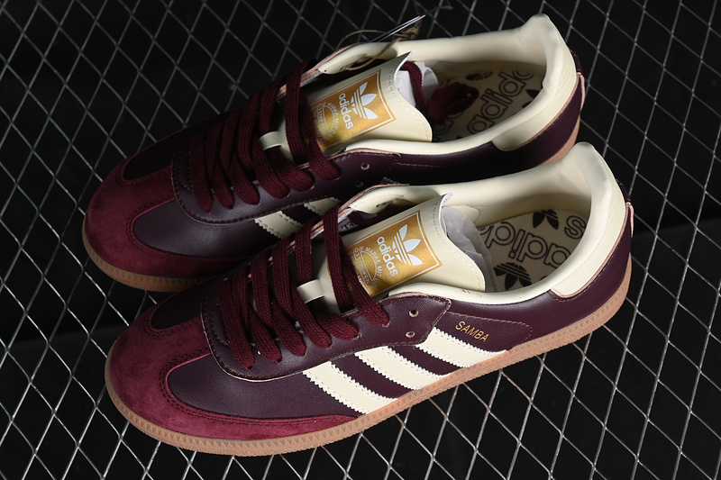 Adidas Samba Og Maroon/Cream White/Gold Metallic ID0477