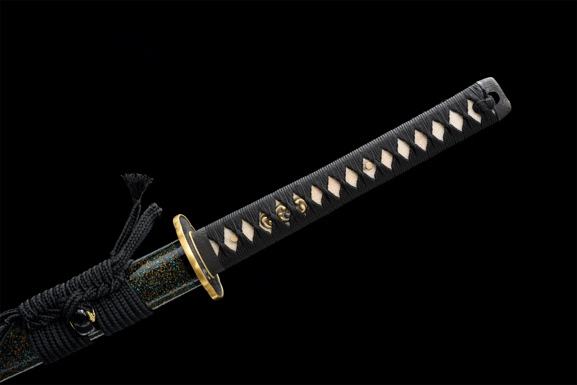 Blood Shadow Katana – Damascus Steel, Full Tang