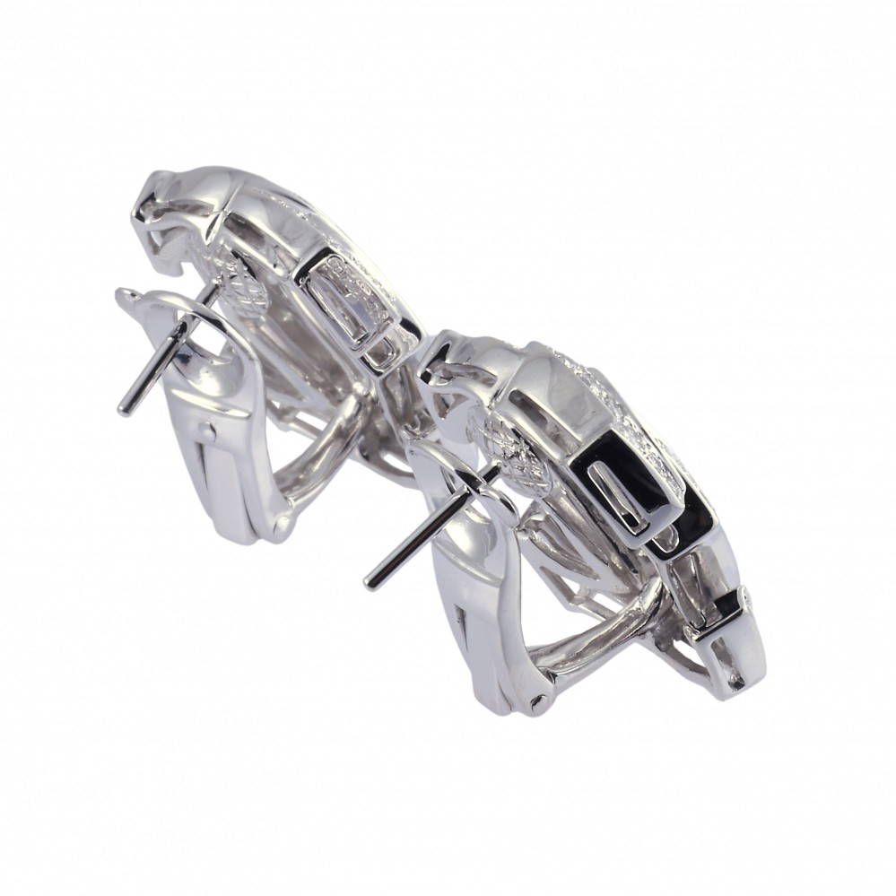 Cartier Penelope K18WG White Gold Earrings Diamond