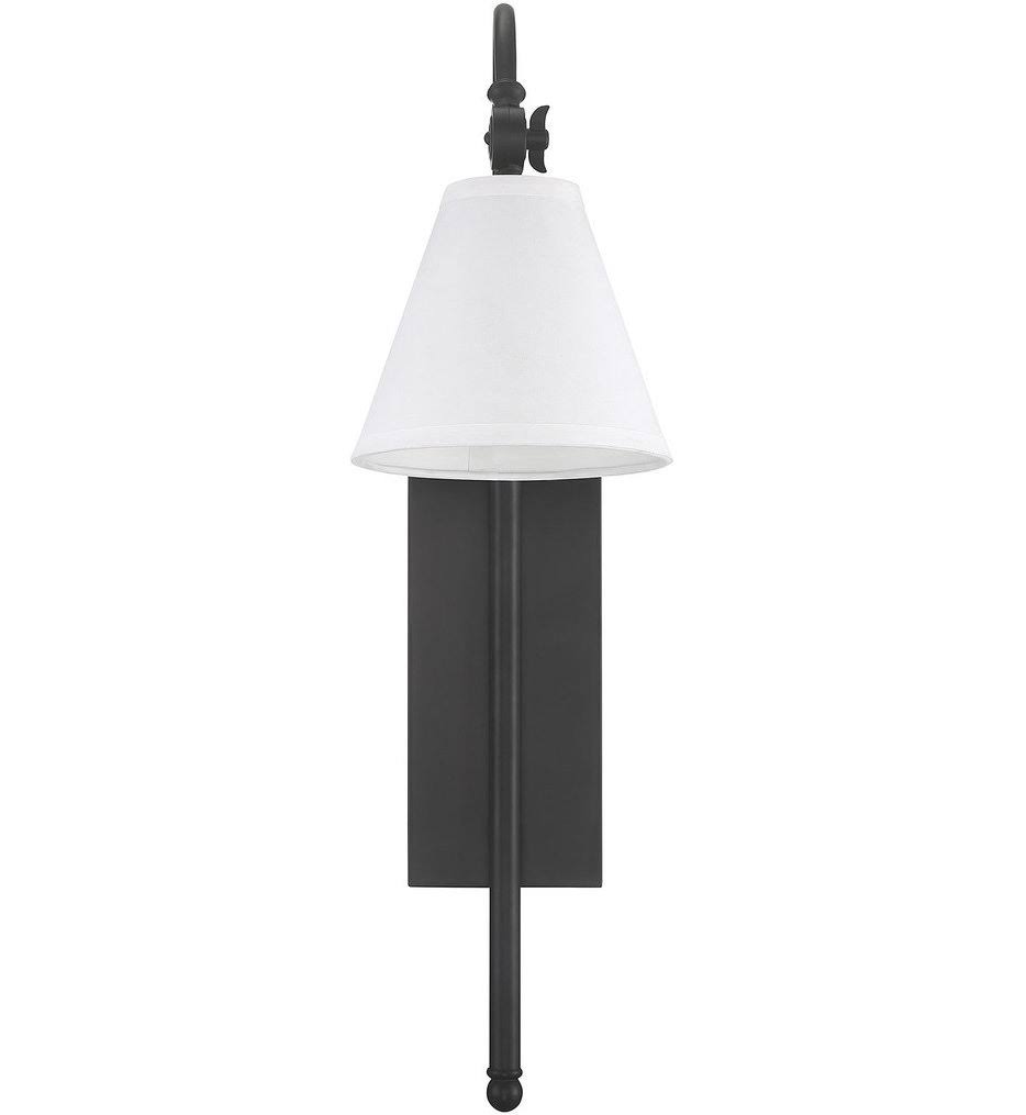 Savoy House 9-1201-1-109 Rutland 1 Light Polished Nickel Sconce