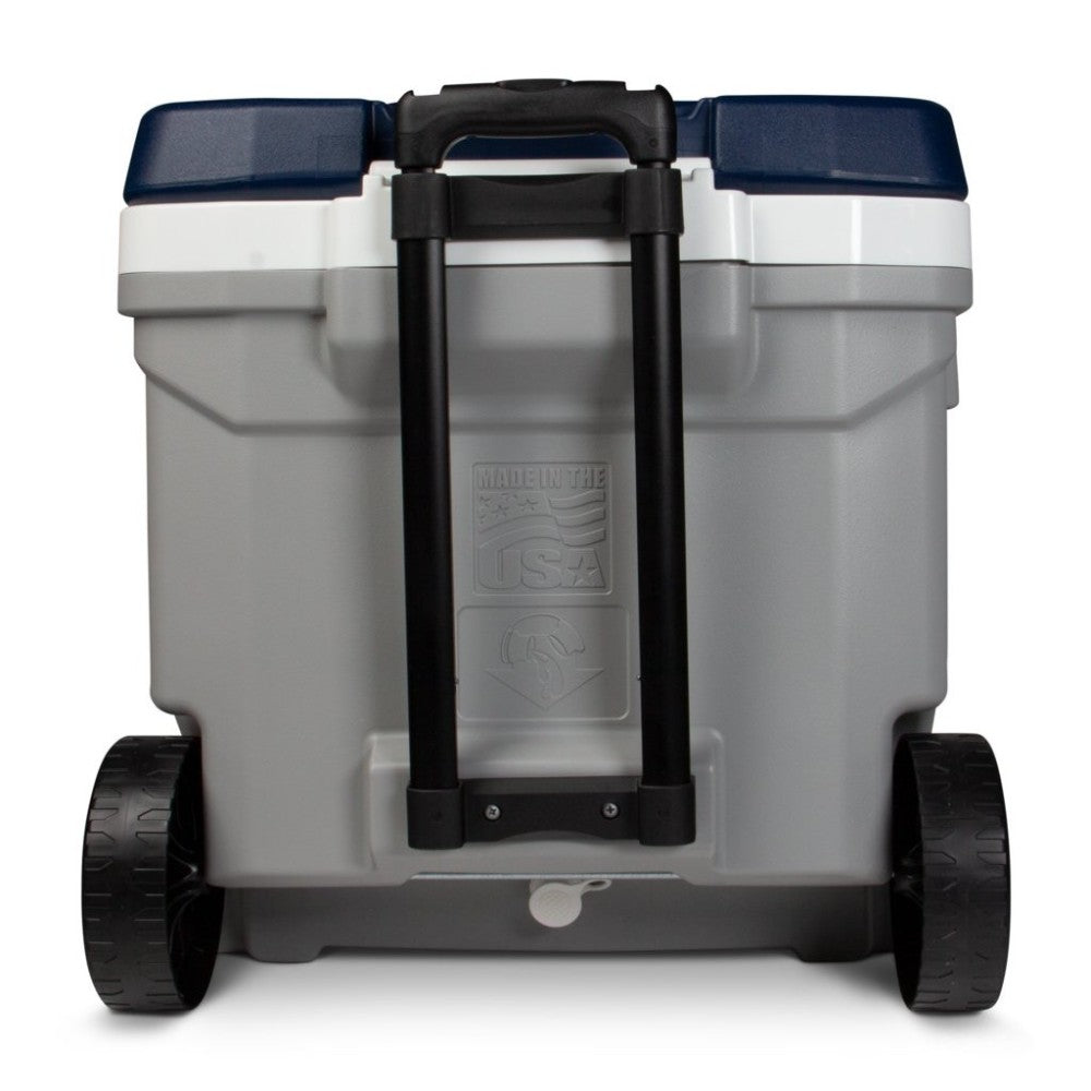 Maxcold Latitude 62 Roller Cooler Ash Grey/Aegean Sea 62qt