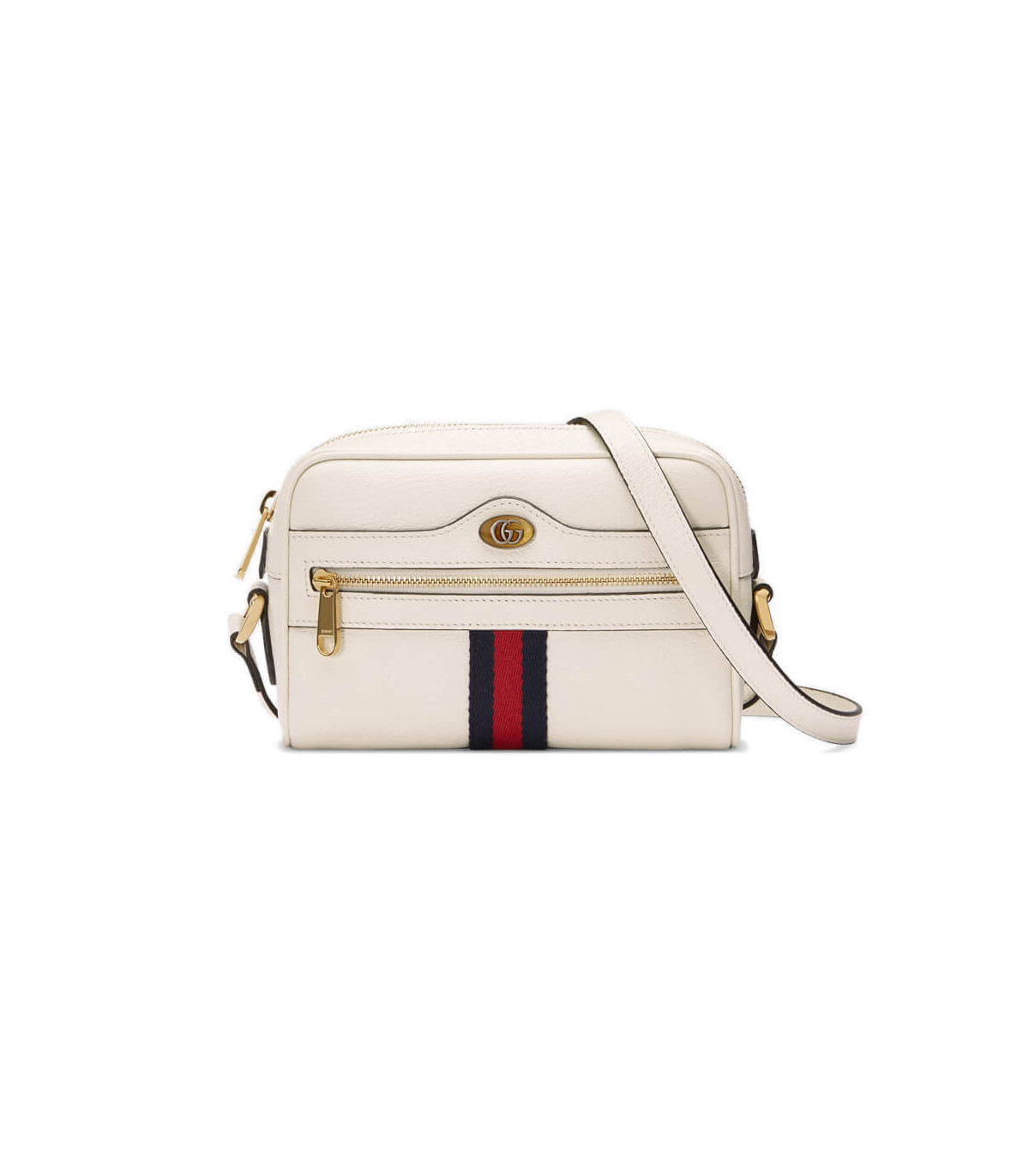 Gucci Ophidia Leather Mini Bag White