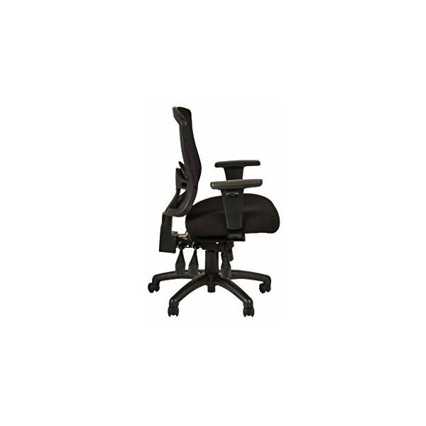 Alera Etros Series Black Mid-Back Multifunction with Seat Slide Chair
