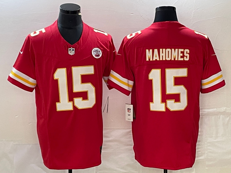 Men's Kansas City Chiefs Patrick Mahomes #15 Red Game Player Jersey