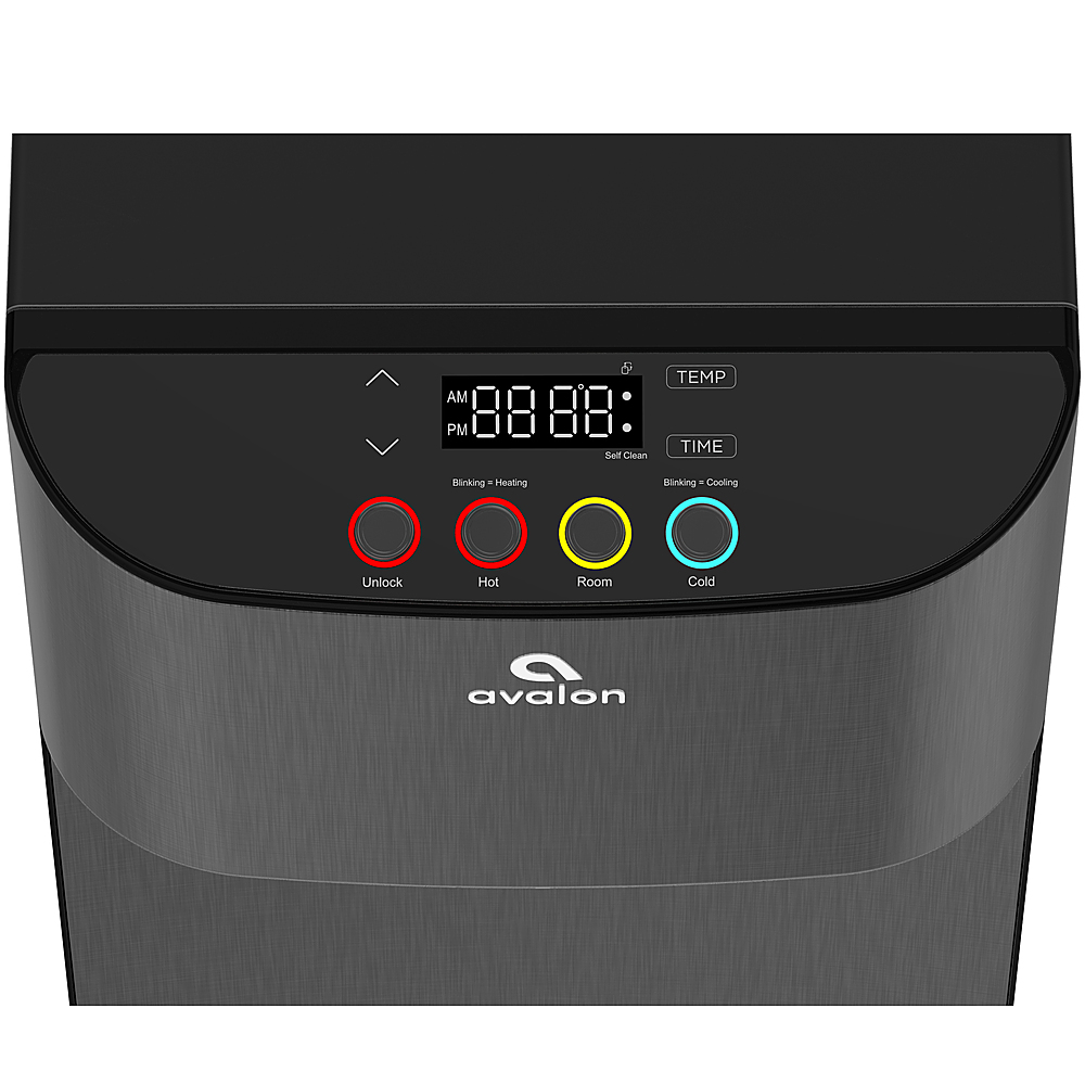 Avalon - A14 Bottom-Loading Bottled Water Cooler - Black Stainless Steel