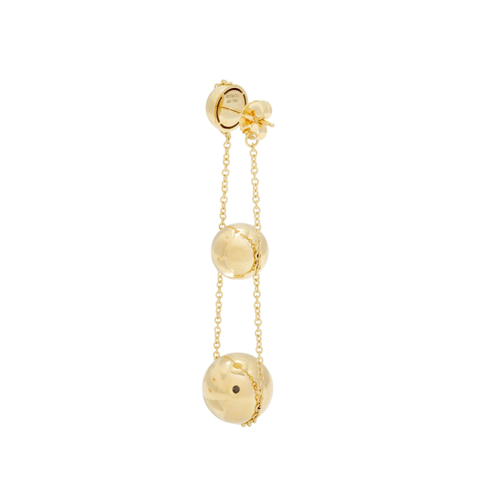 Tiffany & Co. Hardware Triple Drop Earrings 18K Yellow Gold 37953377