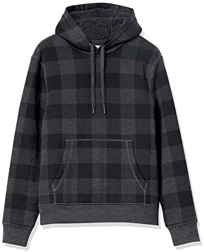 Men's Sherpa-Lined Pullover Hoodie Sweatshirt