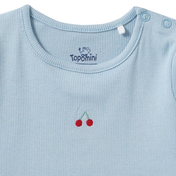 Topomini Baby T-Shirt mit Ripp-Struktur