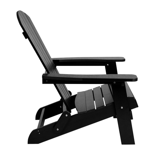 AllWeather Poly Resin Folding Adirondack Chair