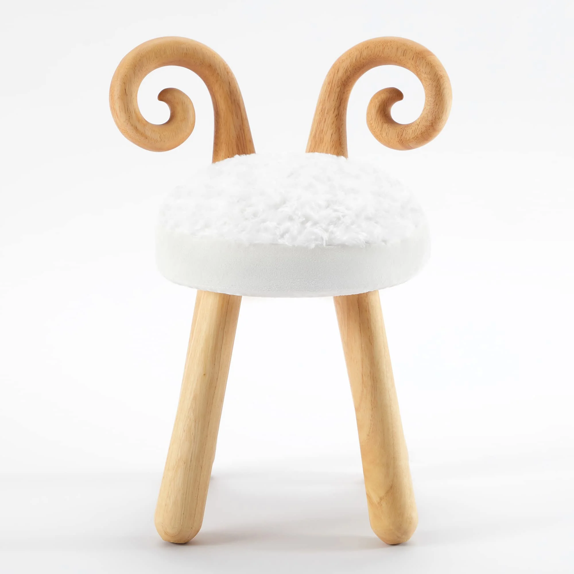 Wooden Toddler Chair, Naturally Finished Solid Hardwood,Kids Stool Chair, Handmade, for Playroom, Nursery, Preschool, Bedroom, Kindergarten Eating, Reading, Playing