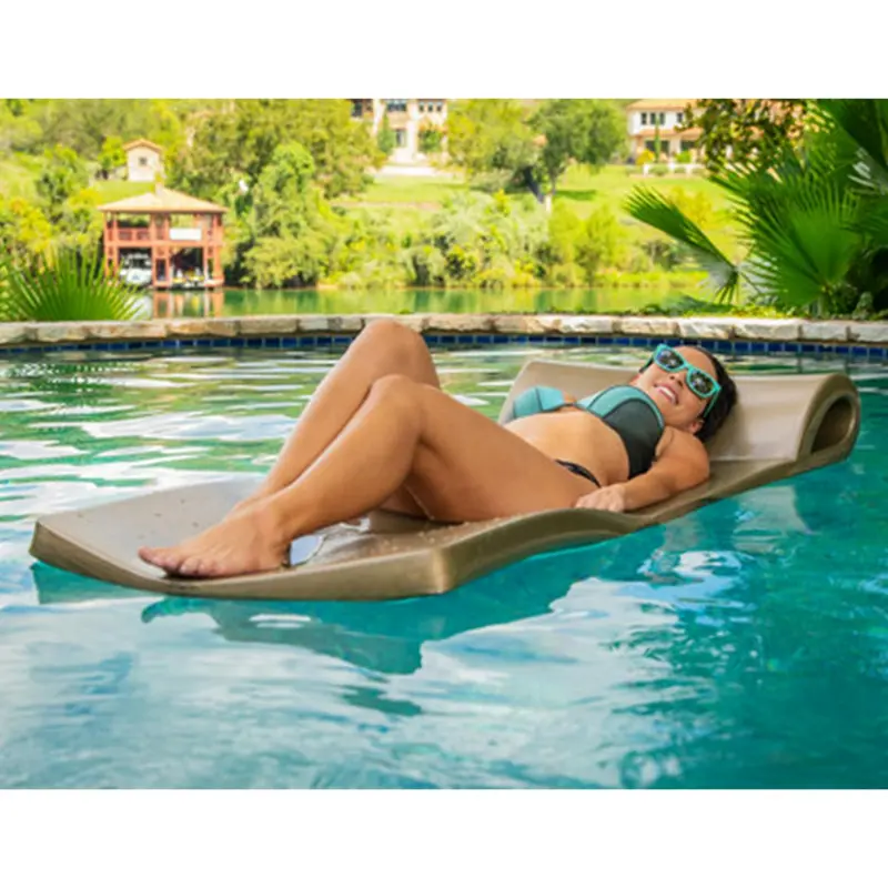 TRC Recreation Super Soft Sunsation Pool Float – Metallic Blue, 2.5″ High-Density Foam, UV-Fade Resistant