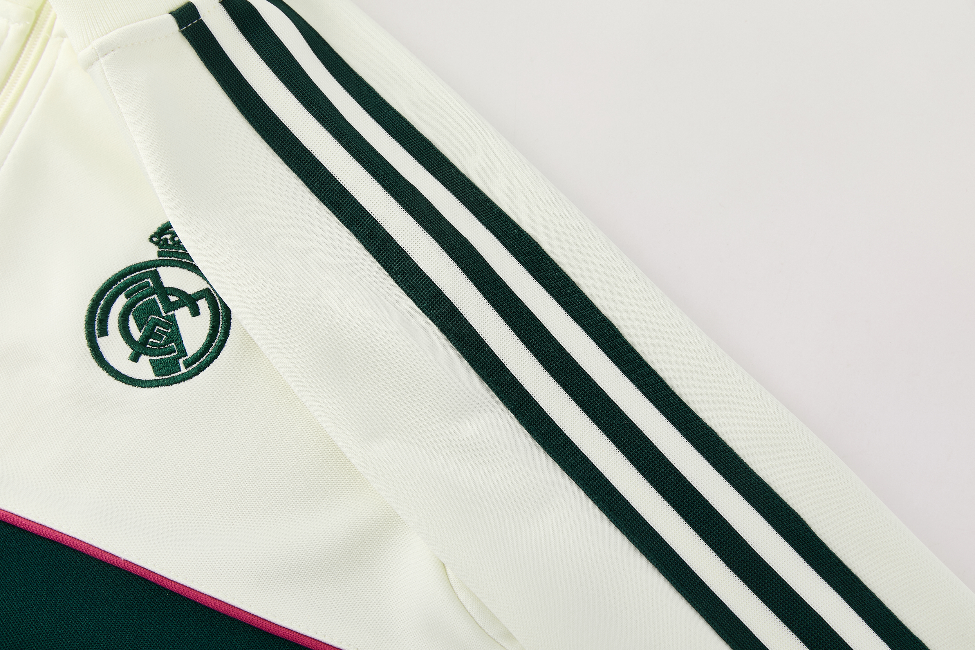 Real Madrid 26/27 Training Suit Full Zipper Cream White