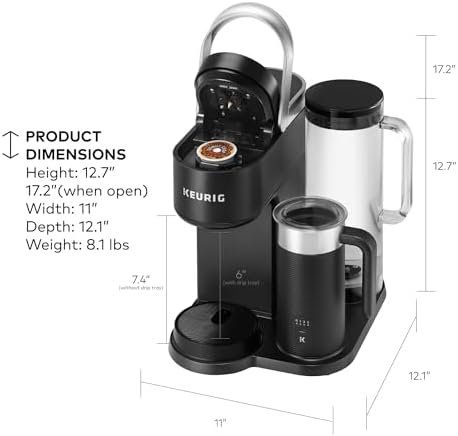 SMART Single Serve K-Cup Pod Coffee Maker, Black