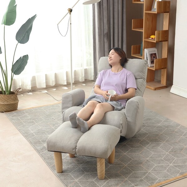 Adjustable head and waist,lounge chair ,360 degree rotatable sofa chair