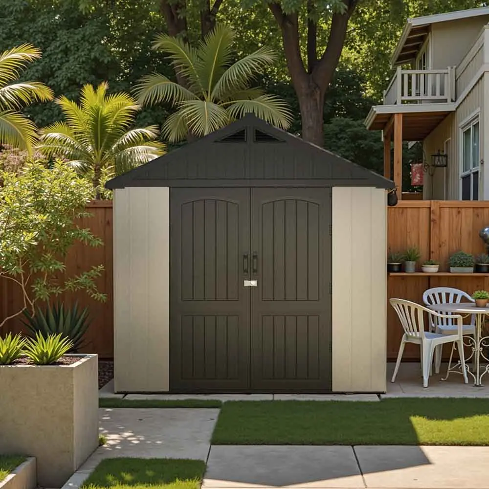 Patiowell Kick-it 8x10 Plastic Shed Pro