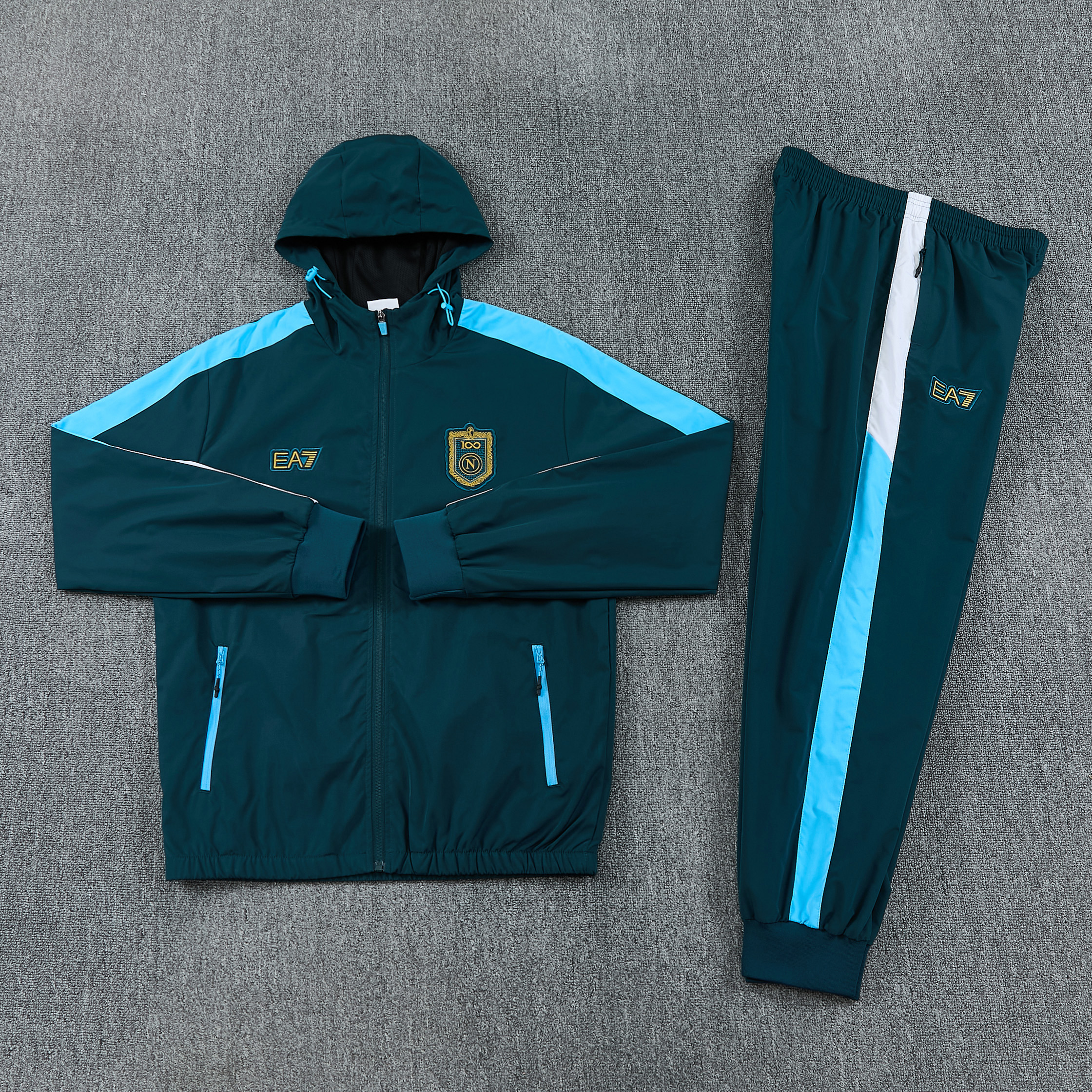 Napoli 26/27 Taining Suit Full Zipper Windbreaker Hoodie
