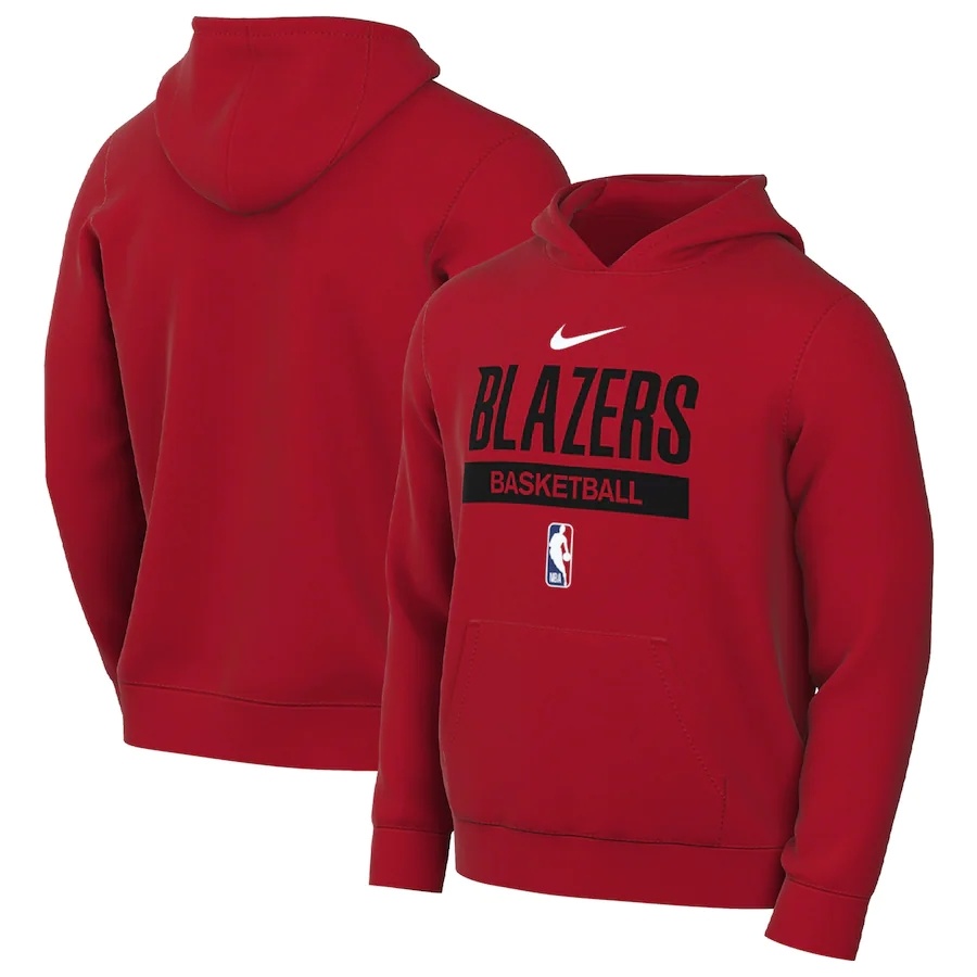 Men's Portland Trail Blazers 2022/23 Spotlight On-Court Practice Performance Pullover Hoodie