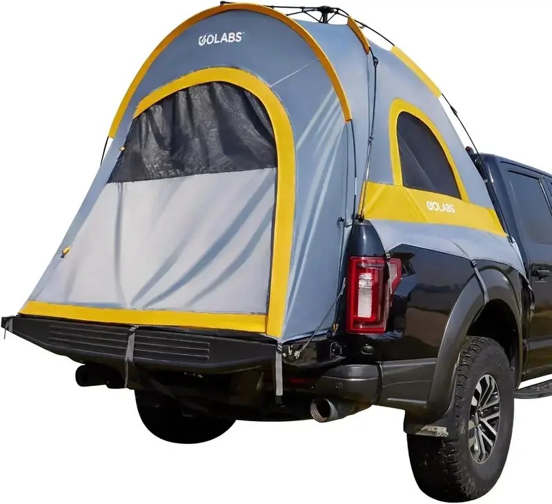 Truck Bed Camping Tent — Portable Rooftop Shelter with Reinforced Rain Fly