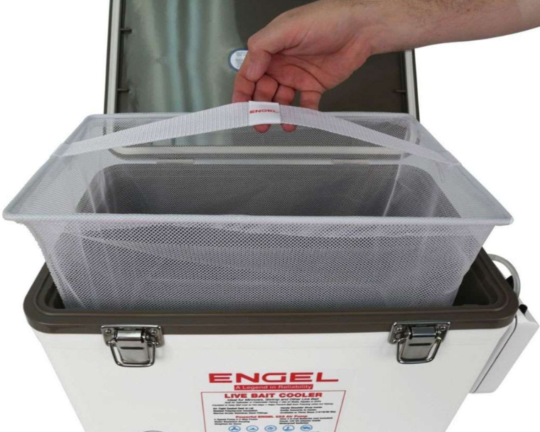 Engel 30 Qt Live Bait Cooler, White