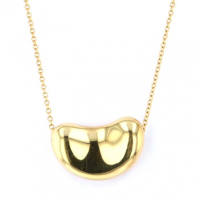 Tiffany & Co. Elsa Peretti Beans Necklace 18K Yellow Gold