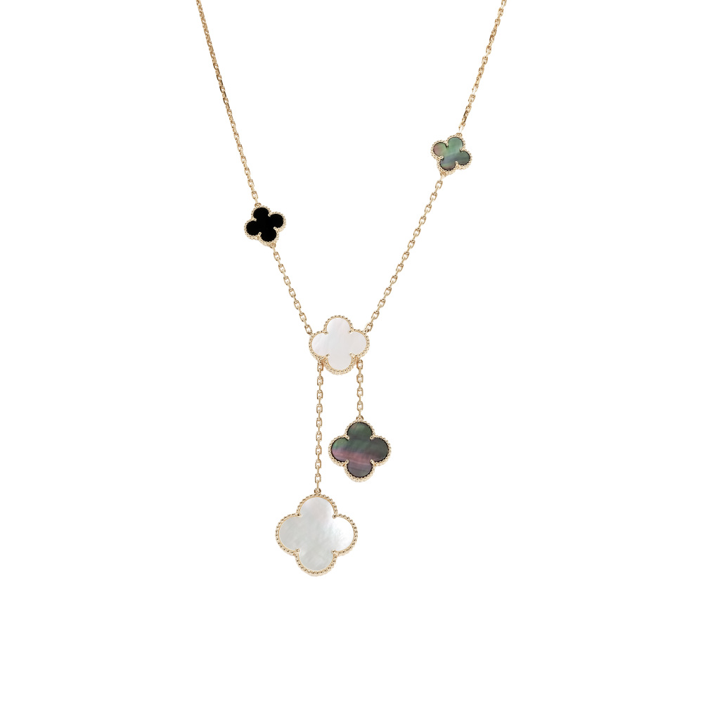 Van Cleef & Arpels Magic Alhambra 6 Motifs Necklace 18K Yellow Gold VCARD79200