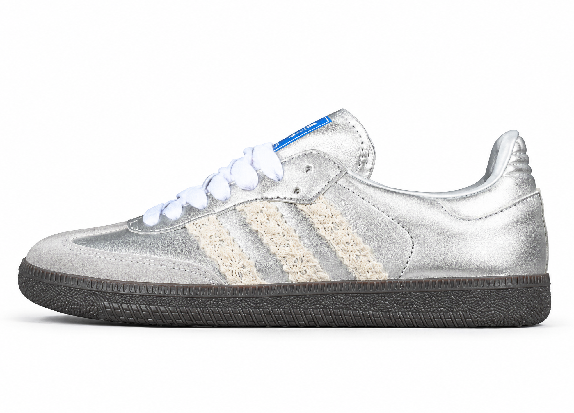 Adidas Samba Vegan Silver/Black/Grey/White B75806