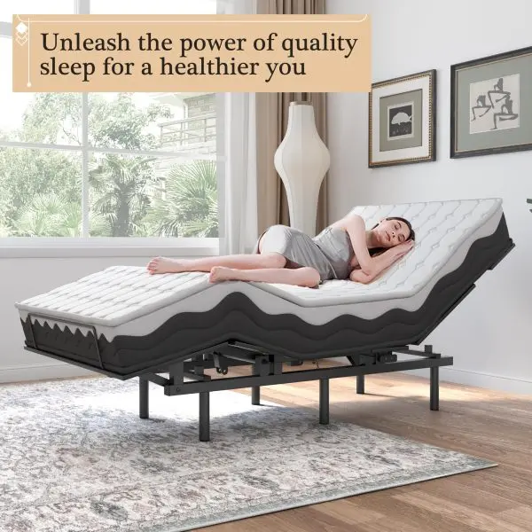 Wireless Adjustable Bed Frame – Zero Gravity Positioning, Memory Presets & Quiet Motor (Twin)