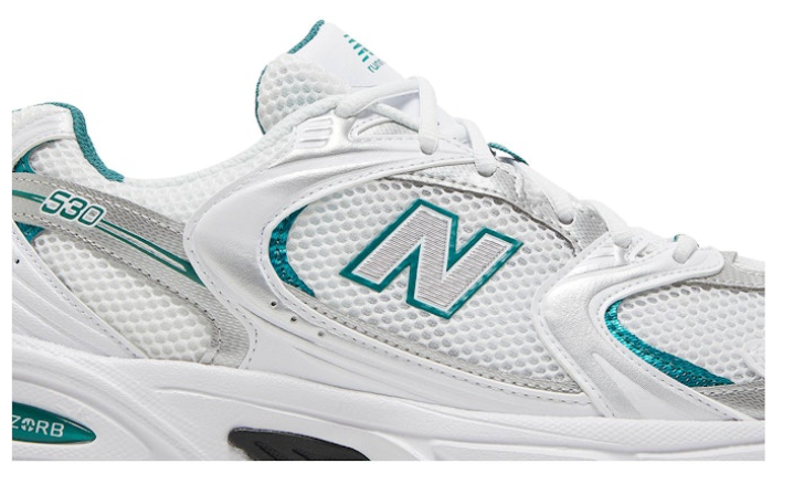 New Balance 530 White Silver Green MR530AB Casual Running Shoes