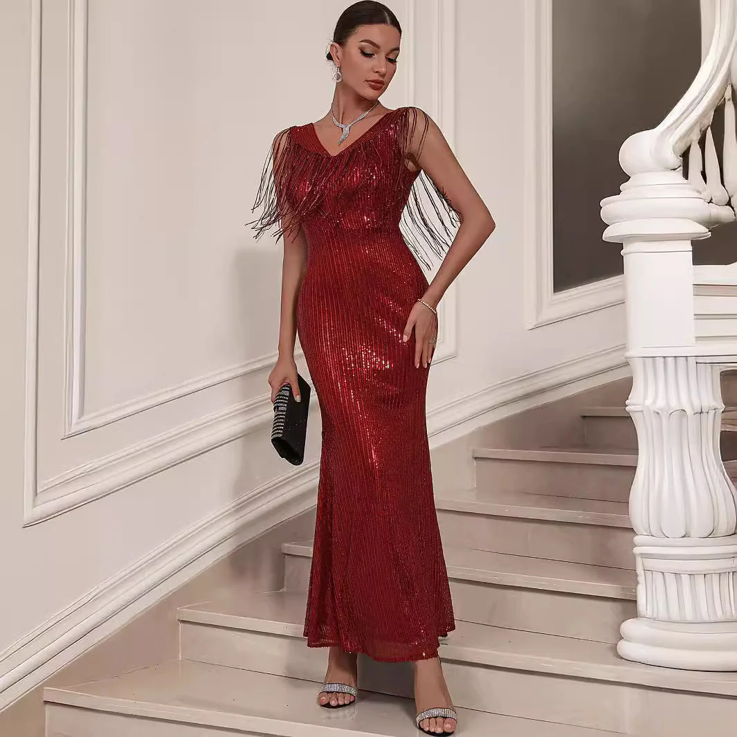 Sequined Mermaid Maxi DressClistos