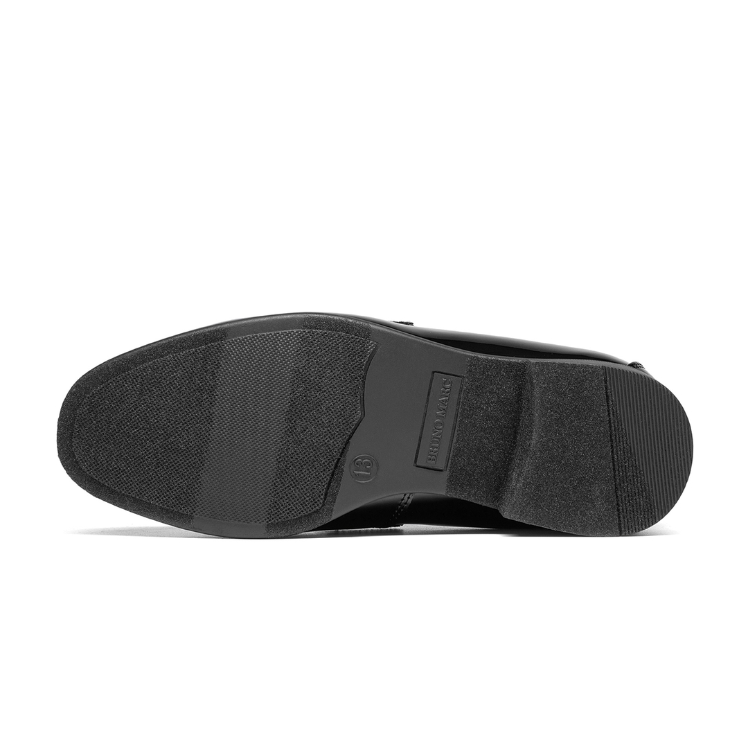 Boy's Tuxedo Patent Classic Velvet Loafers