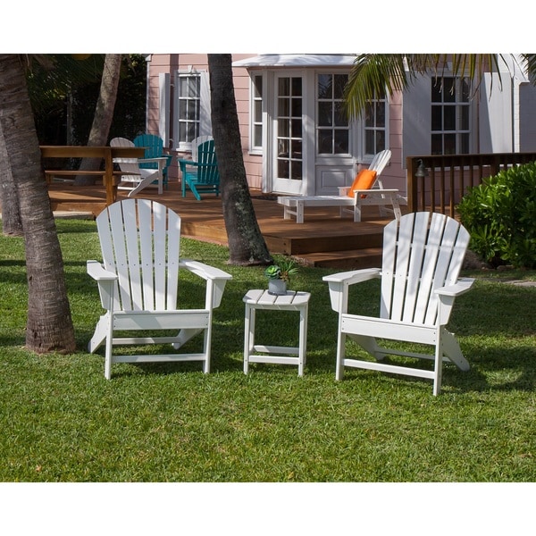 POLYWOOD South Beach Adirondack Chair 3Piece Set