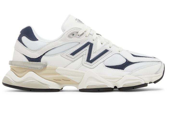 New Balance 9060 White Navy U9060VNB Casual Running Sneakers