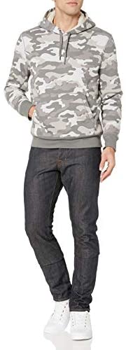 Men's Sherpa-Lined Pullover Hoodie Sweatshirt