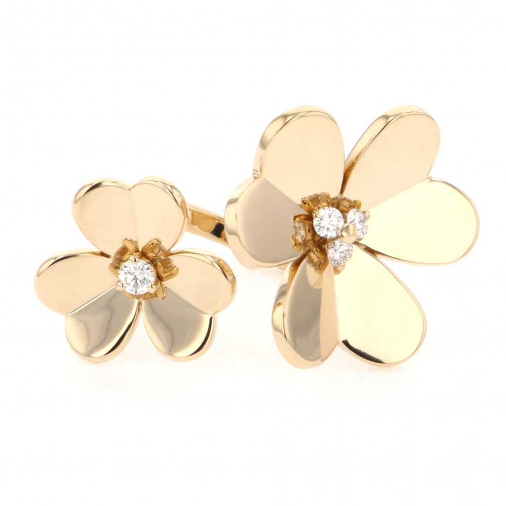 Van Cleef & Arpels Frivole Ring 18K Yellow Gold Diamond