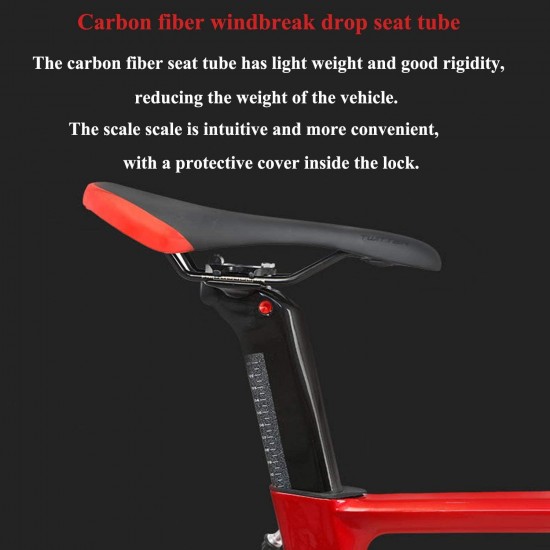 Road Bike 700C Carbon Fiber Frame, 105/R7000 22-Speed Derailleur System Ultralight Road Racing