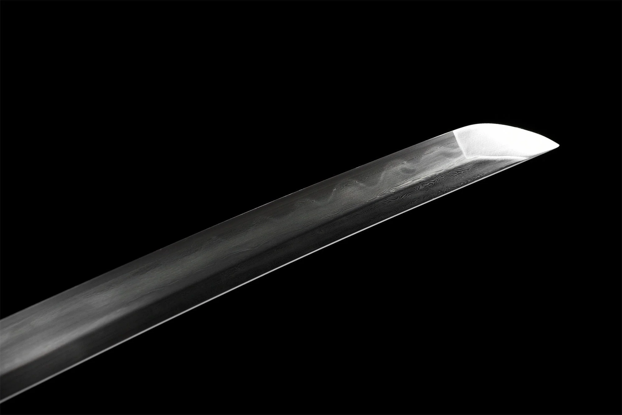 Folding Steel Katana – Clay Tempered, Golden-Brown, Full Tang