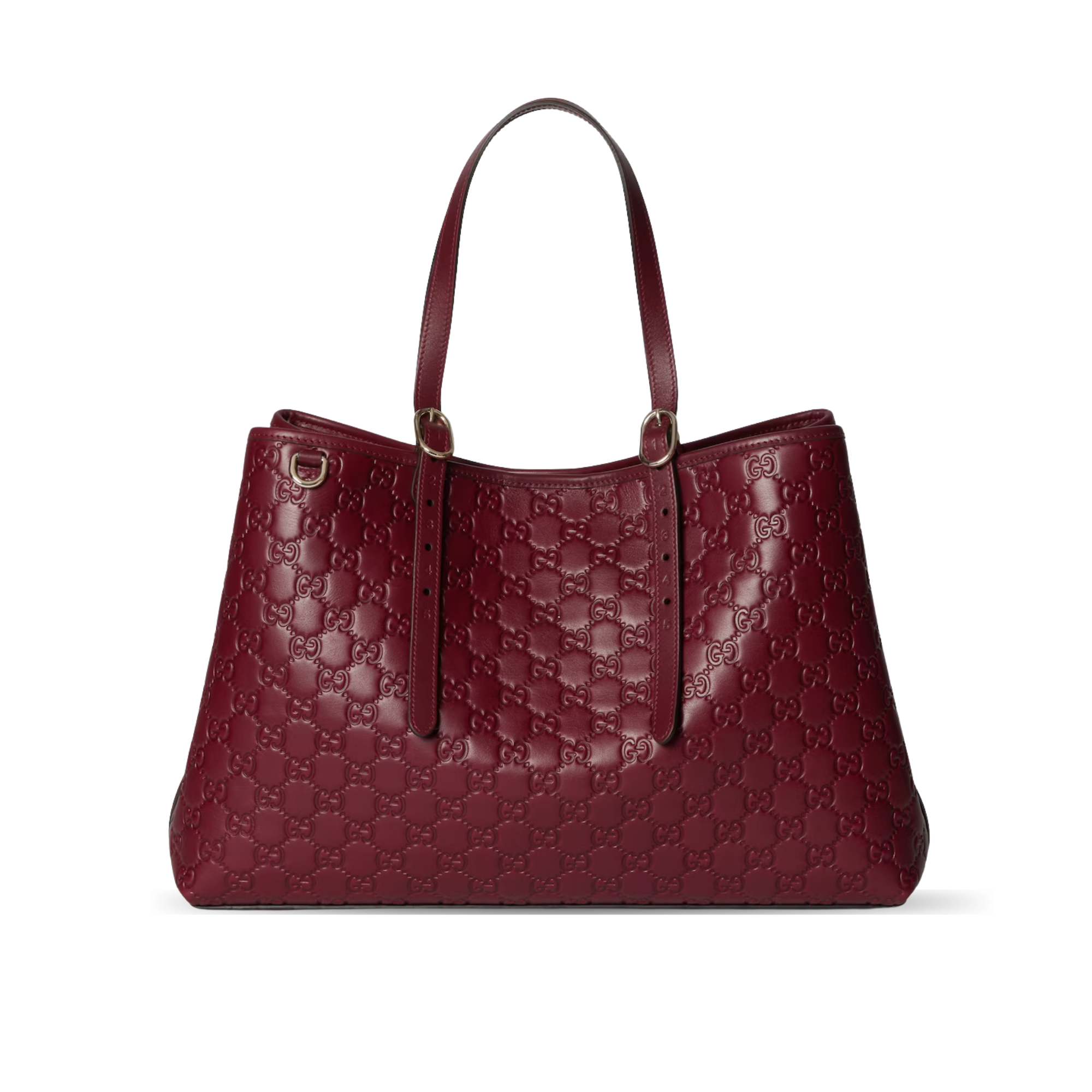Gucci Rosso Ancora GG Embossed Leather Tote Bag 38cm/15in