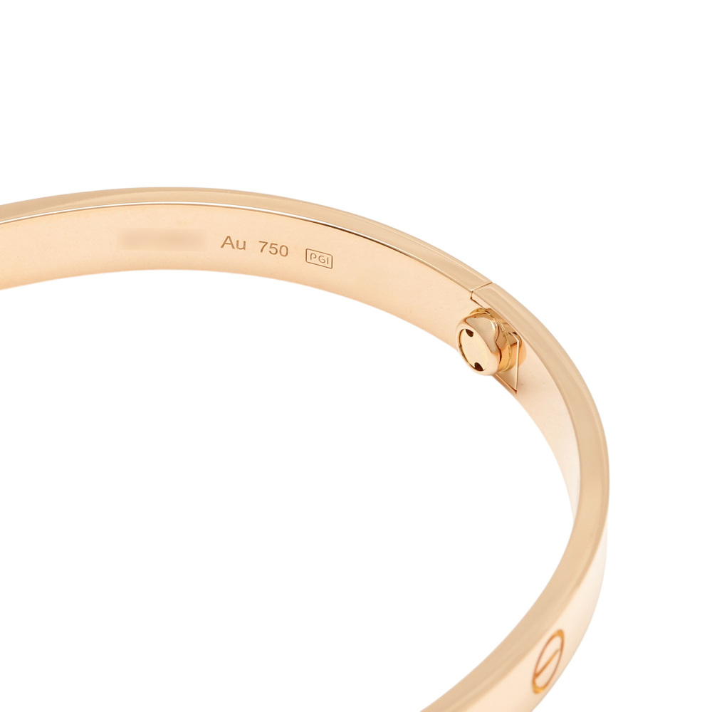 Cartier Love Classic Model Bracelet 18K Rose Gold B6079900