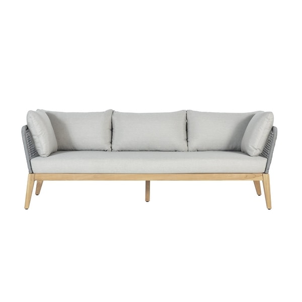 Cypress Teak Wood Sofa with Rope Design