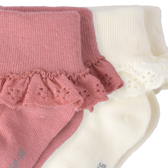Topomini 2 Paar Newborn Socken mit Spitze