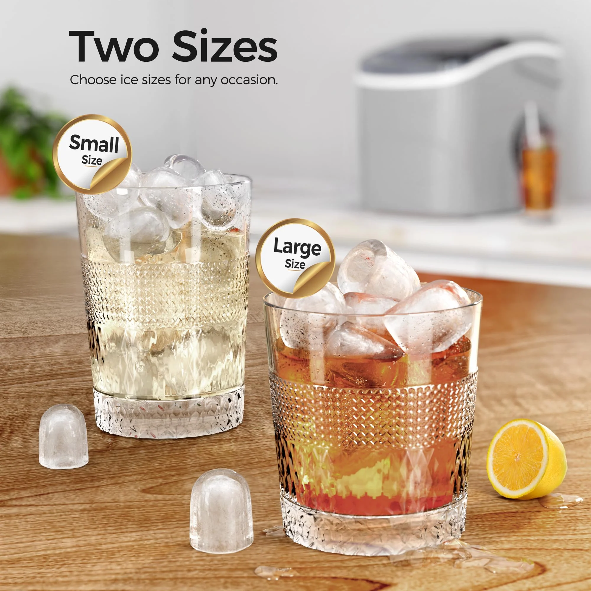 Kismile Ice Makers Countertop with Handle Z5812B