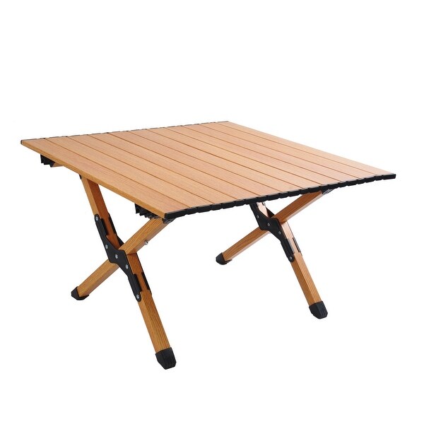Portable Picnic Table with Folding Solid XShaped Frame