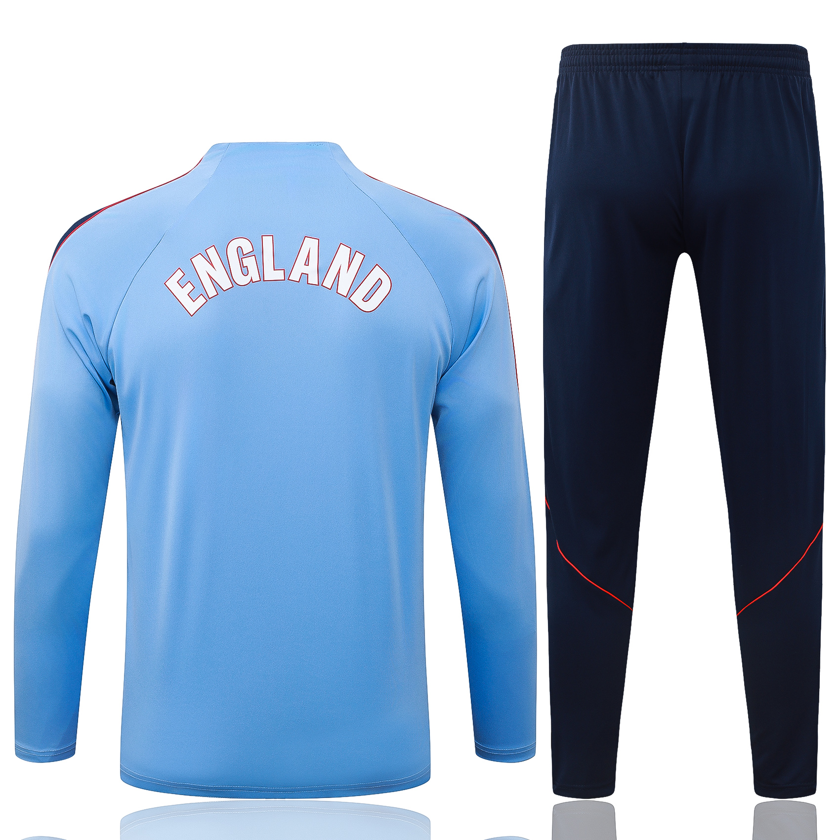England Half Zipper Training Suit - Light Blue